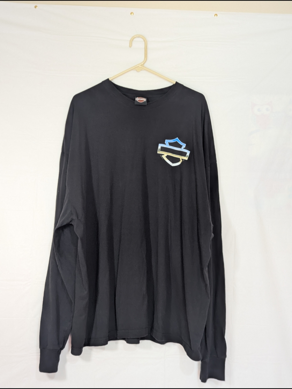 Harley-Davidson 4XL Long Sleeve T-Shirt Tecumseh MI Black Biker Motorcycle Graph